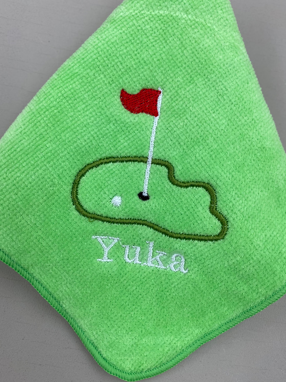 ゴルフ好きの方へ！3枚セット楽しいゴルフタオル名入れ刺繍致します　プレゼントにもどうぞ！ 4枚目の画像