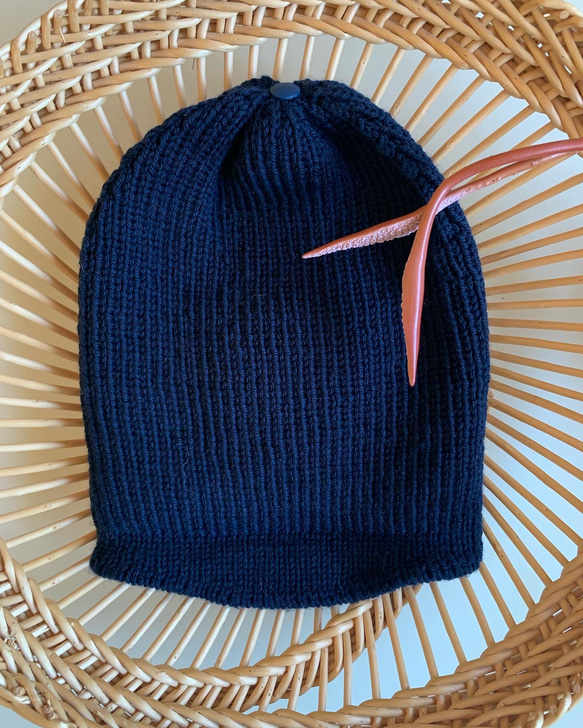 21st Century Squid man knit cap(赤/紺/灰/黒) 10枚目の画像