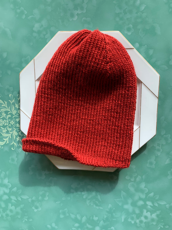 21st Century Squid man knit cap(赤/紺/灰/黒) 5枚目の画像