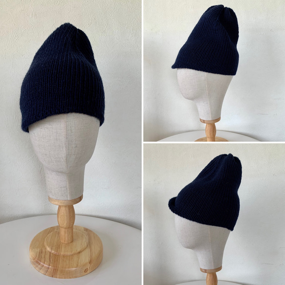21st Century Squid man knit cap(赤/紺/灰/黒) 17枚目の画像