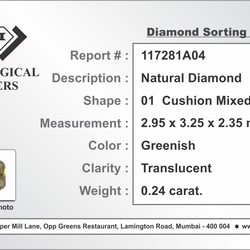 K18YG クッションミックスカット天然ダイヤモンドリング 4枚目の画像