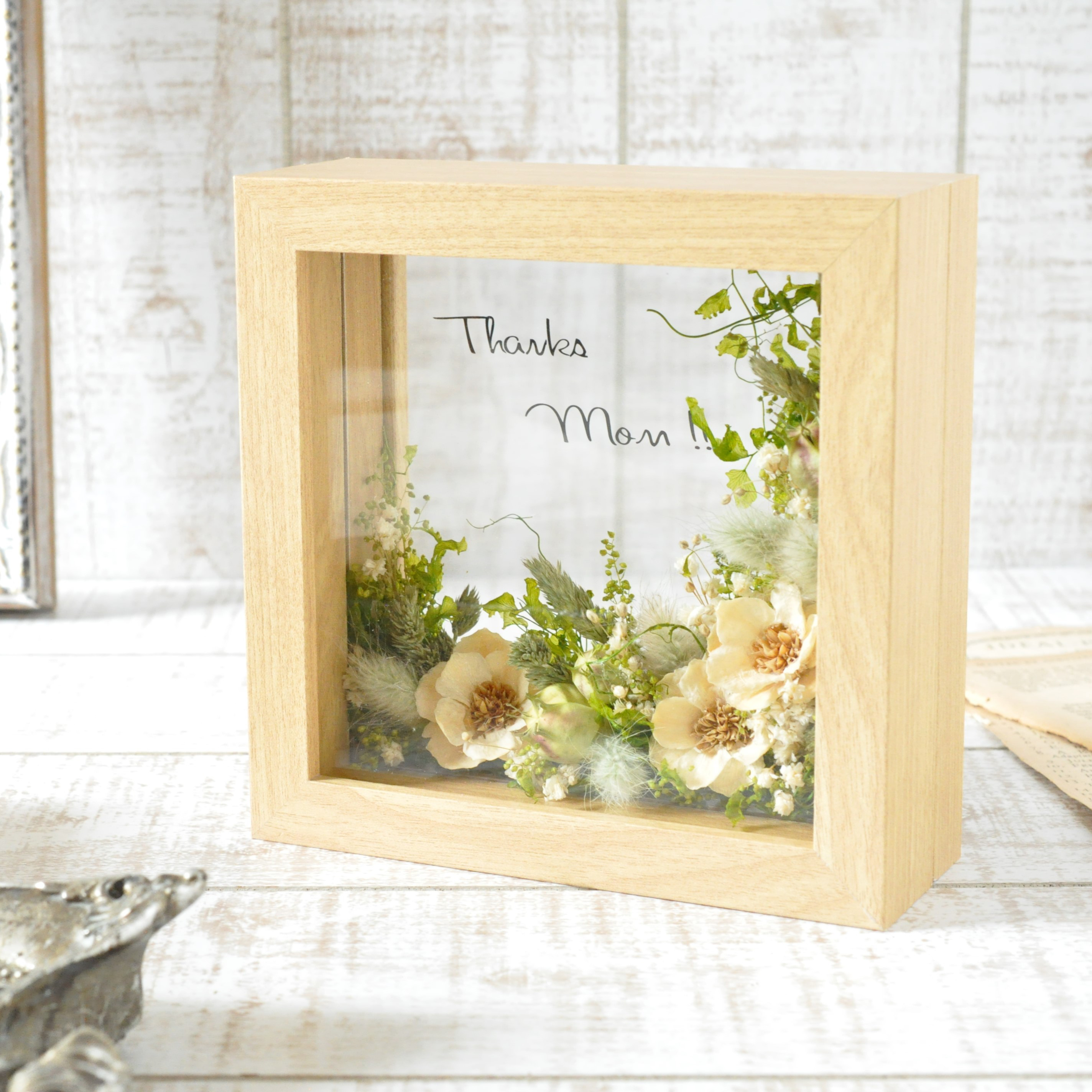 ✽ メッセージにお花を添えて✽ ボタニカルフレーム【 bright green s 】