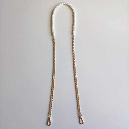 大粒パール ショートパール ロングパール 2連 ショルダーストラップ