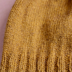 NZポッサム・メリノ・シルク　薄くて軽いシンプルメリヤス帽　ブロンズ 8枚目の画像