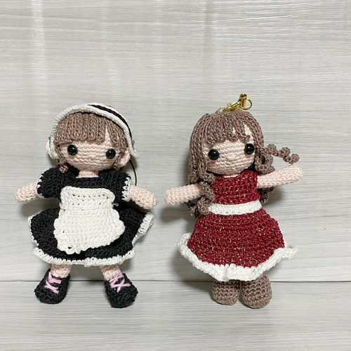 E*n様 ビオラの妖精さんのキーホルダー◎編みぐるみ