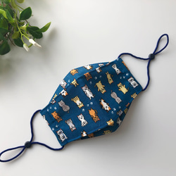 ☆送料無料☆子供用舟形マスク ガーゼタイプ ゴム調整ストッパー付