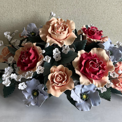 クレイクラフト葡萄の入れ物ハンドメイド クレイクラフト葡萄の入れ物ハンドメイド 美術品・アンティーク