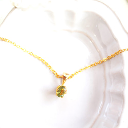 - choi kawa - Yellow Green Sapphire Necklace 2枚目の画像