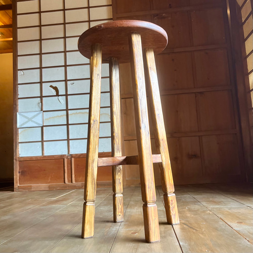 廃材制作】木製スツール 椅子（チェアー）・スツール ラム工房