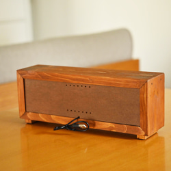 木製　オーディオ　ステレオ　スマホスピーカー　直径80mm　Bluetooth　接続　木のやさしい音質 8枚目の画像