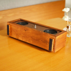 木製　オーディオ　ステレオ　スマホスピーカー　直径80mm　Bluetooth　接続　木のやさしい音質 13枚目の画像