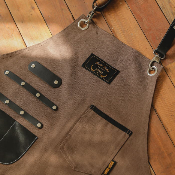 理容 美容エプロン 職人 シザーエプロン 作業エプロン デニムエプロン レザーエプロン かっこいい ショップエプロン ア 