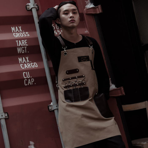 理容 美容エプロン 職人 シザーエプロン 作業エプロン デニムエプロン レザーエプロン かっこいい ショップエプロン ア SK1463926005(11275円)