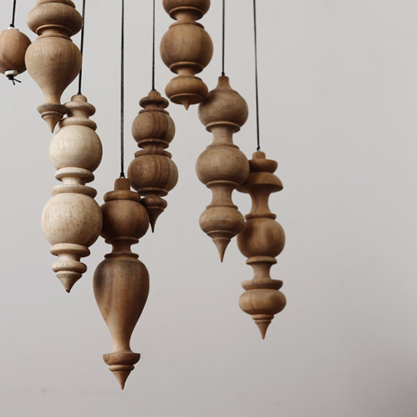 最終ＳＡＬＥ　Lサイズ　天然無垢ウッド香るモビール　木製ディフューザー　アロマウッド　W04A