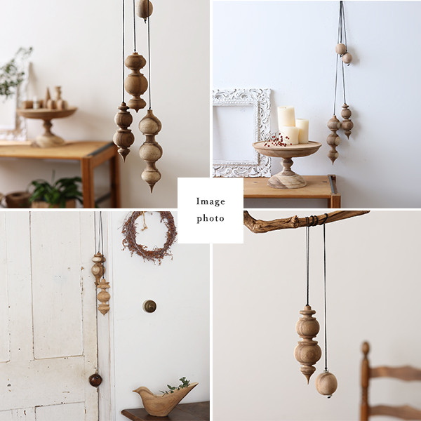 最終ＳＡＬＥ　Lサイズ　天然無垢ウッド香るモビール　木製ディフューザー　アロマウッド　W04A