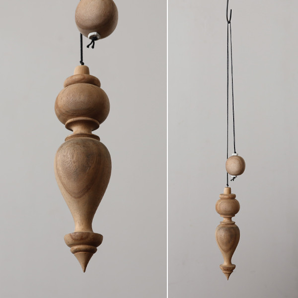 最終ＳＡＬＥ　Lサイズ　天然無垢ウッド香るモビール　木製ディフューザー　アロマウッド　W04A