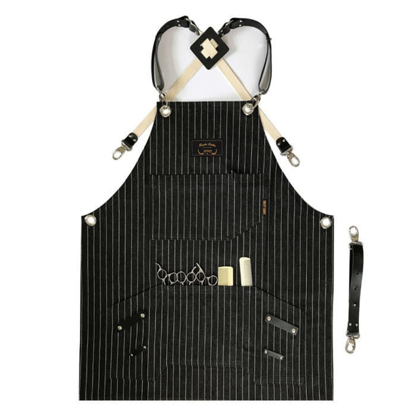 理容 美容エプロン 職人 シザーエプロン 作業エプロン デニムエプロン レザーエプロン かっこいい ショップエプロン ア 