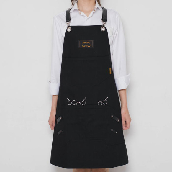 理容 美容エプロン 職人 シザーエプロン 作業エプロン デニムエプロン レザーエプロン かっこいい ショップエプロン ア 