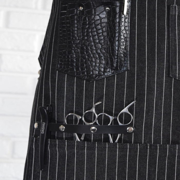 理容 美容エプロン 職人 シザーエプロン 作業エプロン デニムエプロン レザーエプロン かっこいい ショップエプロン ア 