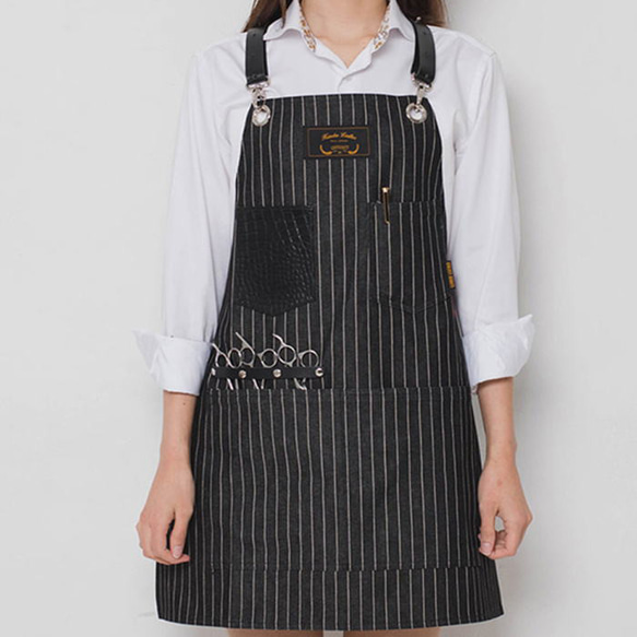 理容 美容エプロン 職人 シザーエプロン 作業エプロン デニムエプロン レザーエプロン かっこいい ショップエプロン ア 