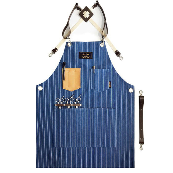 理容 美容エプロン 職人 シザーエプロン 作業エプロン デニムエプロン レザーエプロン かっこいい ショップエプロン ア 