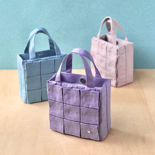 ✿リバティ✕パッチワーク✿ スクエアパッチのトートバッグ