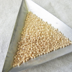 カットビーズ　ベージュ 4枚目の画像