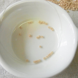 カットビーズ　ベージュ 3枚目の画像