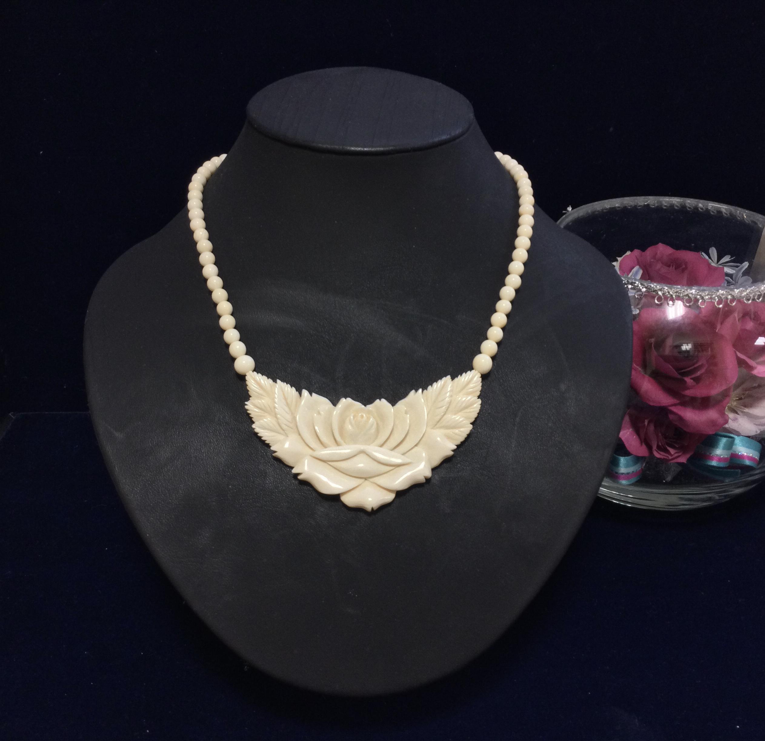 本象牙ネックレス　A-7 ※