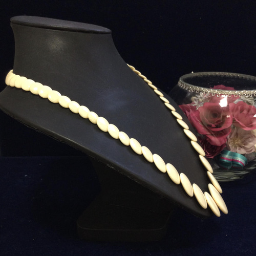 象牙調 ネックレス9本 297g ☆本象牙ネックレス A-31 ※ ネックレス・ペンダント 石橋象牙店