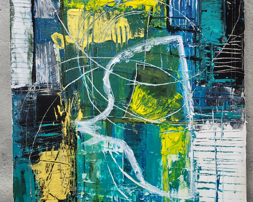 『return trip』絵画作品　23×23(cm) スクエア型　キャンバス return trip』絵画作品23×23(cm) スクエア型キャンバス