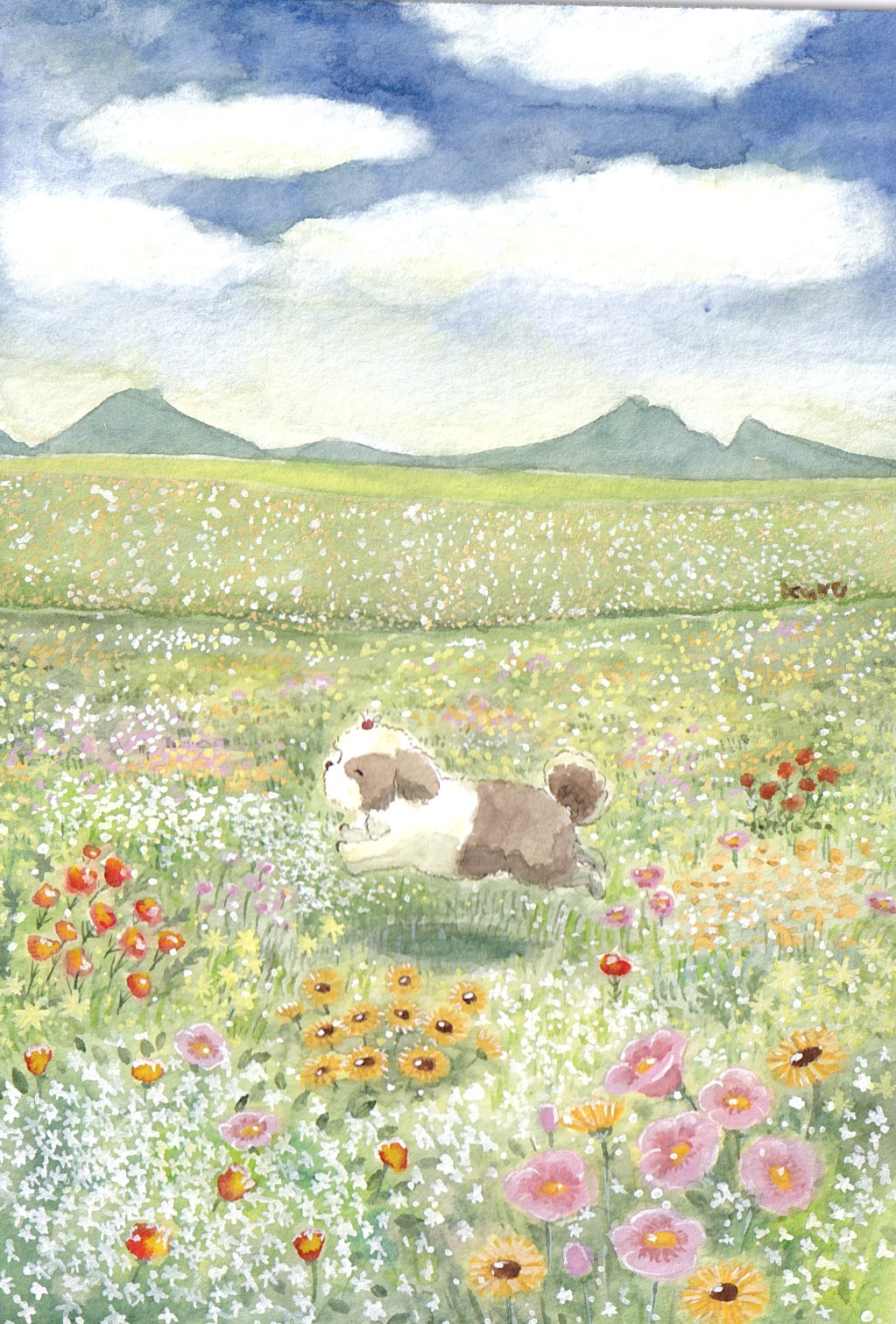 ✳︎ #illustration #flower #art #butterfly #イラスト #イヌ