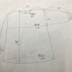 花柄　綿ローンリップル　ゆ〜ったり　ブラウス 9枚目の画像