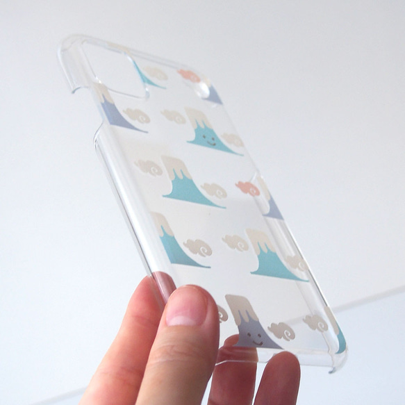 iPhone 透明保護殼 [Fuji-san 圖案] #兼容 iPhone15 第6張的照片