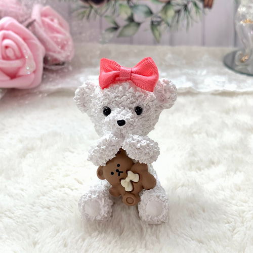 アロマストーン✨車用♡ぬいぐるみくまさん ディフューザー・アロマ  