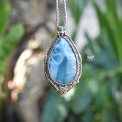 深海★高品質★Larimar 流蘇項鍊 1005 第7張的照片