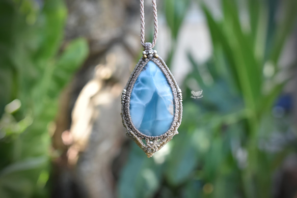 深海★高品質★Larimar 流蘇項鍊 1005 第7張的照片