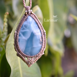 深海★高品質★Larimar 流蘇項鍊 1005 第1張的照片