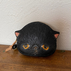 猫の顔型コインケース 2枚目の画像