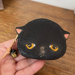 猫の顔型コインケース 1枚目の画像