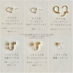 一輪咲 本物の桜のピアス｜イヤリング｜No.186 18枚目の画像