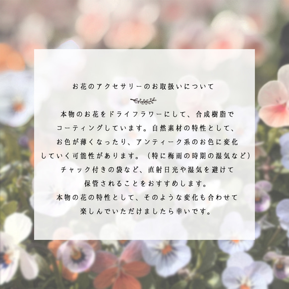 一輪咲 本物の桜のピアス｜イヤリング｜No.186 20枚目の画像