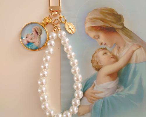 LUNA SEA J マリア像ロザリオホルダー白 アクセサリーホルダー LUNA