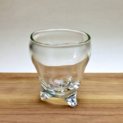 三つ足ゆらぎグラス（リサイクルガラス）C 6枚目の画像