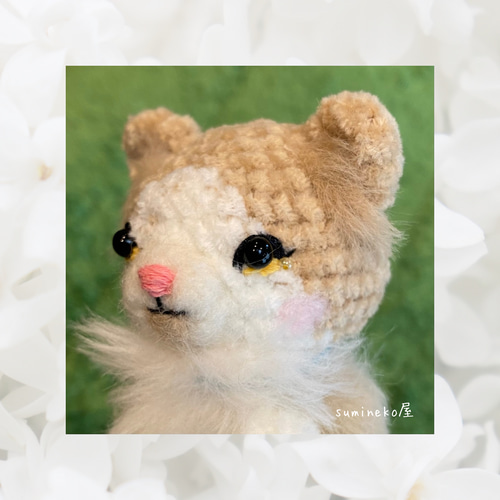 MIHO様専用ページ】お座りの白猫さんとお散歩中の茶白猫さんの