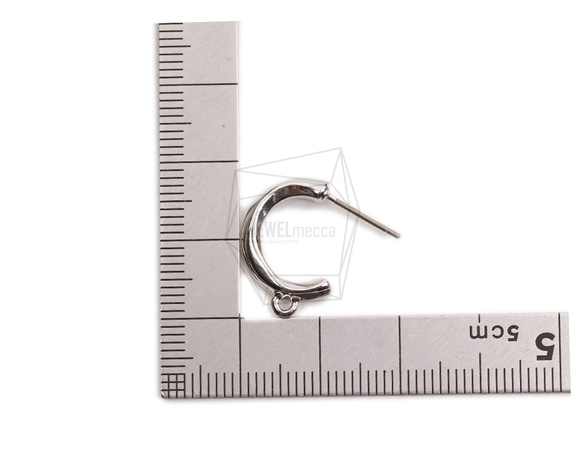 ERG-2353-R【2枚】圓耳環,圓柱耳環/10.6mm X 17.6mm 第5張的照片