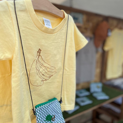 刺繍 tシャツ バナナ／ 2023年限定KODOMONOE大賞デザイン 3枚目の画像