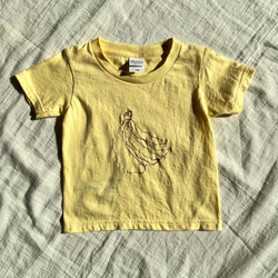 刺繍 tシャツ バナナ／ 2023年限定KODOMONOE大賞デザイン 1枚目の画像