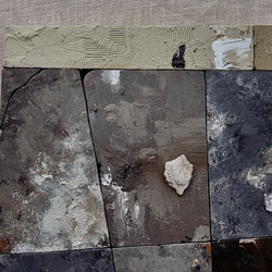 119/木と石と色のアートパネル　絵画|原画|インテリア|テクスチャーアート|おしゃれ|抽象画|自然|ナチュラル|原石 3枚目の画像
