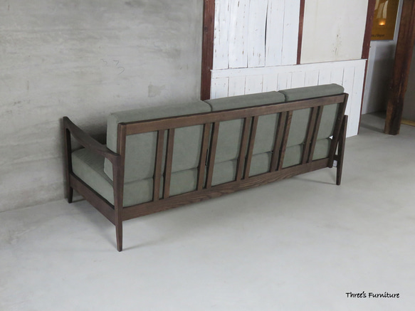 ソファー　ソファ3人掛け　カバーリング　フレーム木製　木製　肘付き　レザーファブリック　帆布　北欧風　かんたん組立て WN 帆布 KK GY BK BR DB ご購入希望の方はご連絡ください NA 予めご了承ください